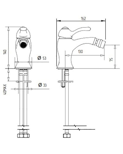 Смеситель для биде Migliore Lem 25881 Золото
