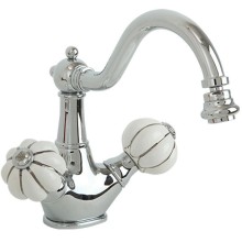 Смеситель для биде Migliore Olivia 19011 Хром Белый декор Платина