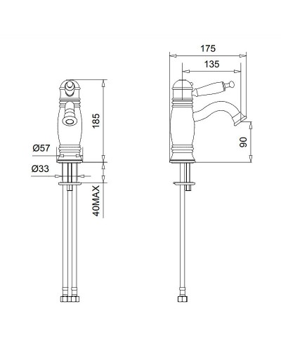 Смеситель для биде Migliore Oxford 19163 с термостатом Золото