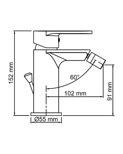Смеситель для биде WasserKRAFT Mindel 8506 Белый