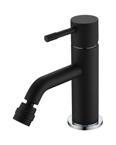 Смеситель для биде Boheme Uno 466-BCR Черный матовый Хром
