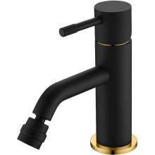 Смеситель для биде Boheme Uno 466-BG Черный матовый Золото