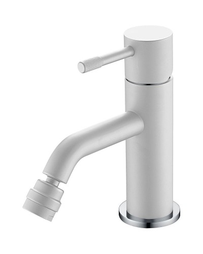 Смеситель для биде Boheme Uno 466-WCR Белый матовый Хром