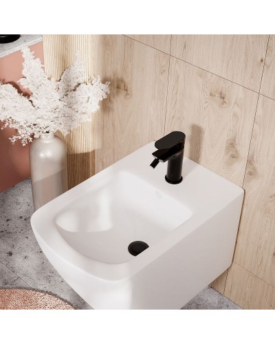 Смеситель для биде WasserKRAFT Elbe 7406 Черный матовый