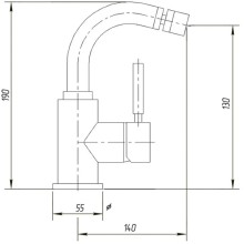 Смеситель для биде с донным клапаном Migliore Fortis 31544