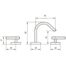 Смеситель для биде Migliore Syntesi ML.SNS-7922.CR