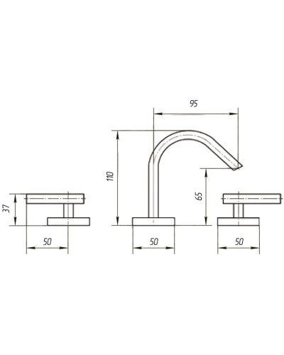Смеситель для биде Migliore Syntesi ML.SNS-7922.CR
