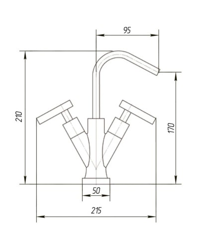 Смеситель для биде Migliore Syntesi ML.SNS-7944.CR