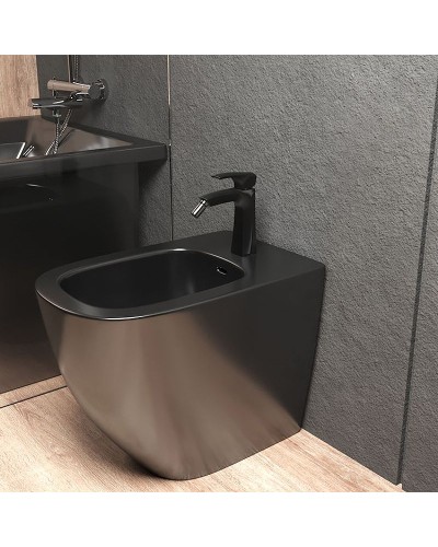 Смеситель для биде Paini Lady 89YO306KM Черный матовый Хром