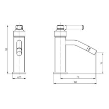 Смеситель для биде Migliore Ermitage Mini 30209