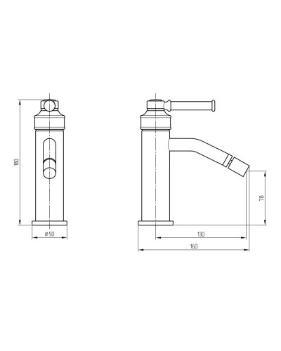 Смеситель для биде Migliore Ermitage Mini 30209