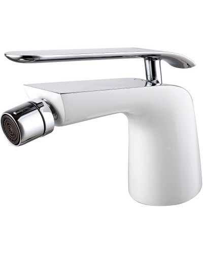 Смеситель для биде Lemark Melange LM4908CW Хром Белый