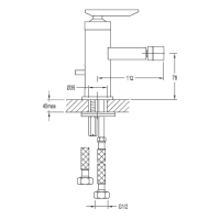 Смеситель на биде Cezares SIESTA-F-BS-01