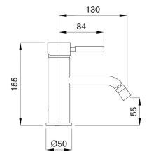 Смеситель для биде с донным клапаном Migliore Fortis 30460