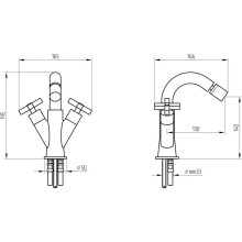 Смеситель для биде Migliore Naxos 18963