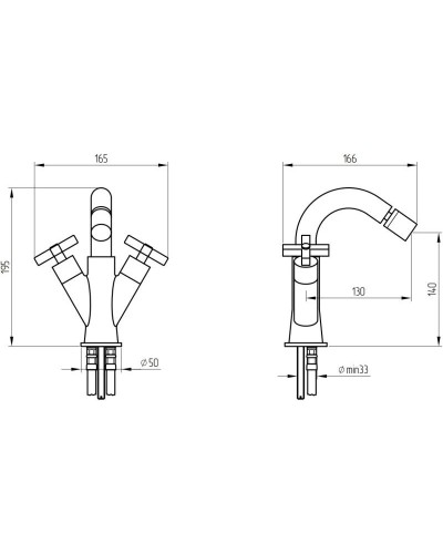 Смеситель для биде Migliore Naxos 18963