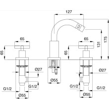 Смеситель для биде Migliore Naxos ML.NAX-7625.CR