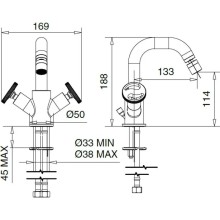 Смеситель для биде Migliore Reversa 28203