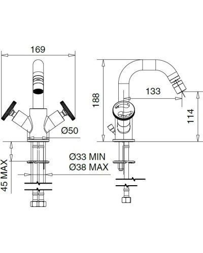 Смеситель для биде Migliore Reversa 28203