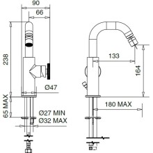 Смеситель для биде Migliore Reversa 28209