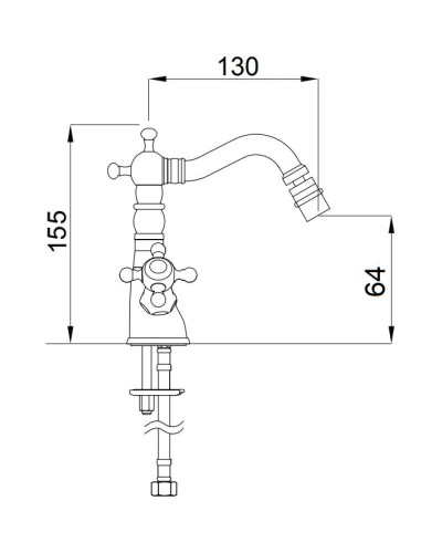 Смеситель для биде Migliore Revival ML.REV-444.CR