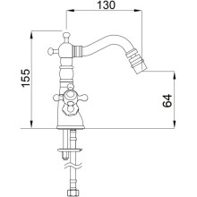 Смеситель для биде Migliore Revival ML.REV-444.BR