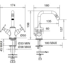 Смеситель для биде Migliore Sirius 28168
