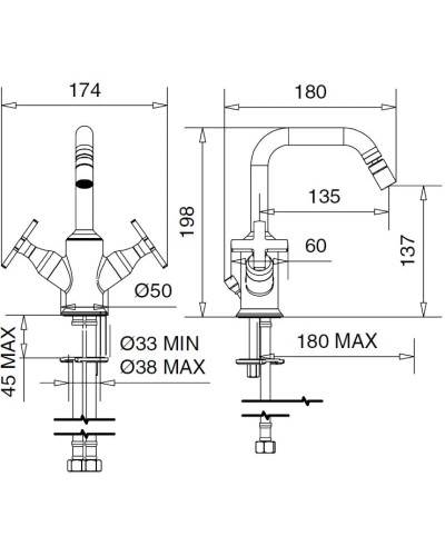 Смеситель для биде Migliore Sirius 28170