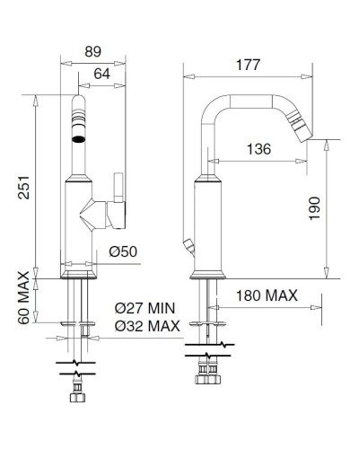 Смеситель для биде Migliore Sirius 28176