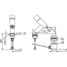 Смеситель для биде Oras Alessi 8518F