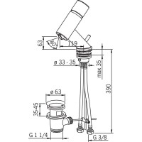 Смеситель для биде Oras Alessi 8518F