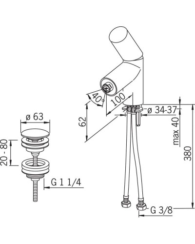 Смеситель для биде Oras Alessi Dot 8618F