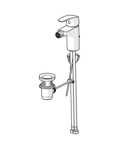 Смеситель для биде с донным клапаном Oras Safira 1018F