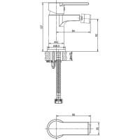 Смеситель для биде Cersanit Brasko A63023