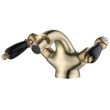 Смеситель для биде с донным клапаном Caprigo Adria Classic Black Edition 03B-530-vot