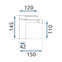 Смеситель для биде без донного клапана Rea Hass REA-B9965