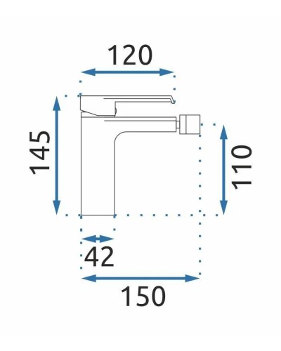 Смеситель для биде без донного клапана Rea Hass REA-B9970