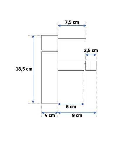 Смеситель для биде без донного клапана Rea Tess REA-B8805