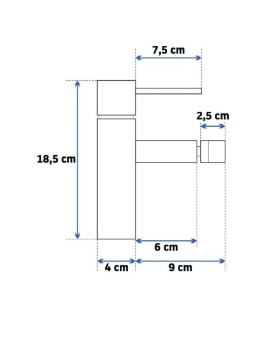 Смеситель для биде без донного клапана Rea Tess REA-B5006