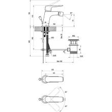 Смеситель для биде Ravak Classic CL 055.00 X070082 Хром
