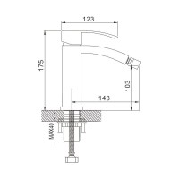 Смеситель для биде Rose R1507F
