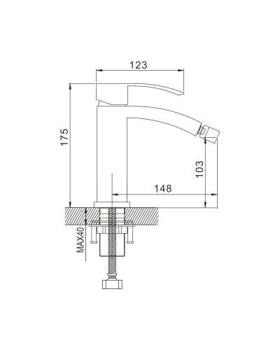 Смеситель для биде Rose R1507F