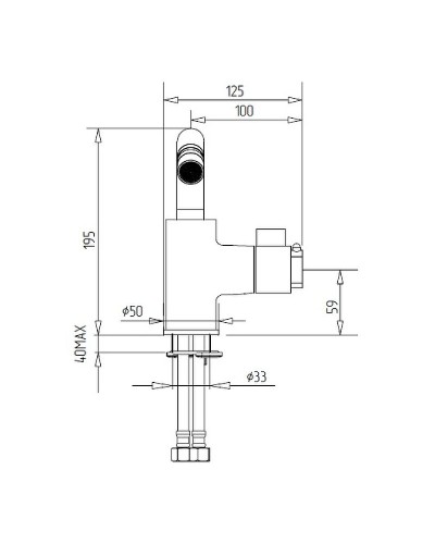 Смеситель для биде Migliore Fortis 25046 с термостатом Хром
