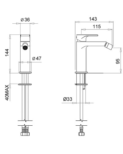 Смеситель для биде Migliore Tenesi 25418 Хром