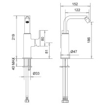 Смеситель для биде Migliore Tenesi 25419 Хром