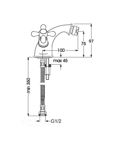 Смеситель для биде Vidima Ретро BA124LS