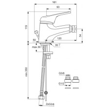 Смеситель для биде Vidima Сева-М BA020AA