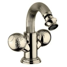 Смеситель на биде с донным клапаном бронза, ручки металл Cezares Olimp OLIMP-BS2-02-M