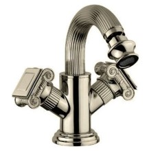 Смеситель на биде с донным клапаном бронза, ручки металл Cezares Olimp OLIMP-BS2-02-O