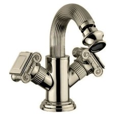 Смеситель на биде с донным клапаном бронза, ручки металл Cezares Olimp OLIMP-BS2-02-O